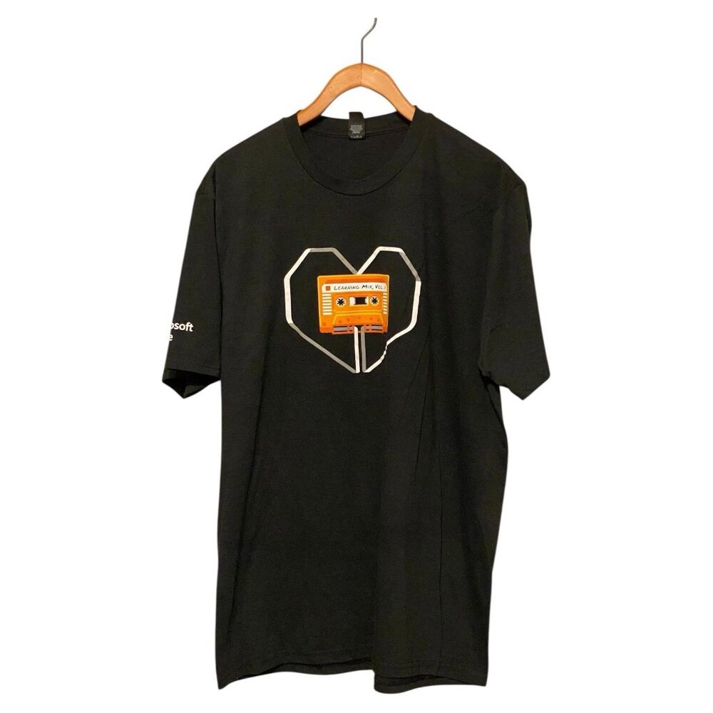 Microsoft Ignite Black S/S T-Shirt Men's XL Learning Mix Vol. 1 District Made
